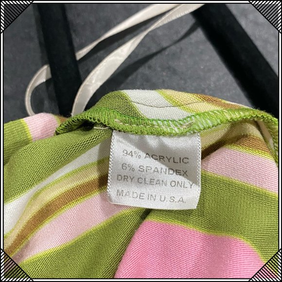 GIGI Diagonal Striped Halter Resort Dress - Picture 6 of 8